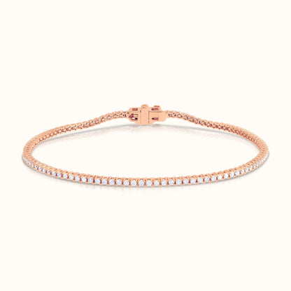 Classic 4 Prong Natural Diamond Tennis Bracelet - AVIR New York