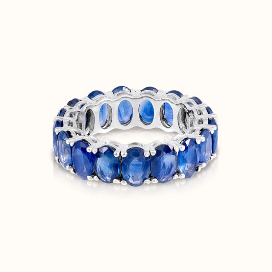 Sapphire Oval Eternity Ring - AVIR New York
