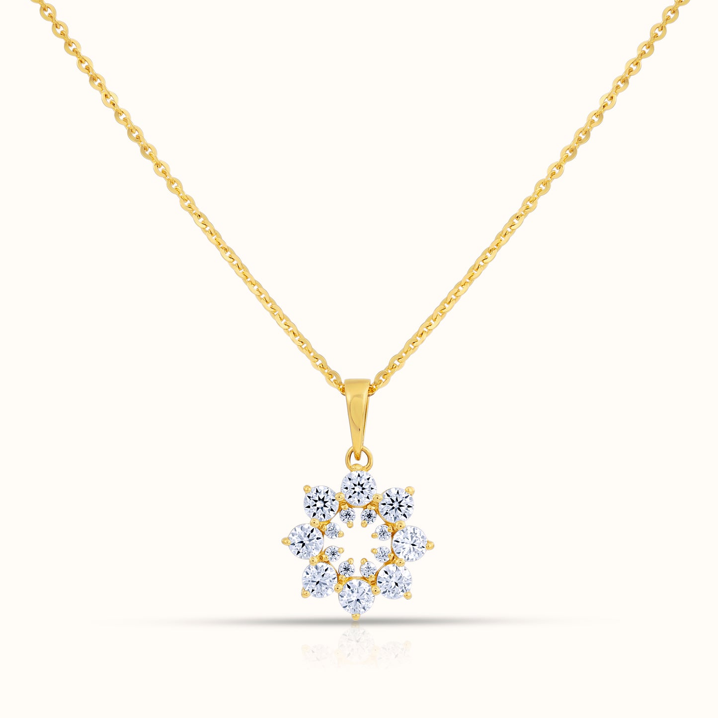 Petite Snowflake Natural Diamond Necklace - AVIR New York
