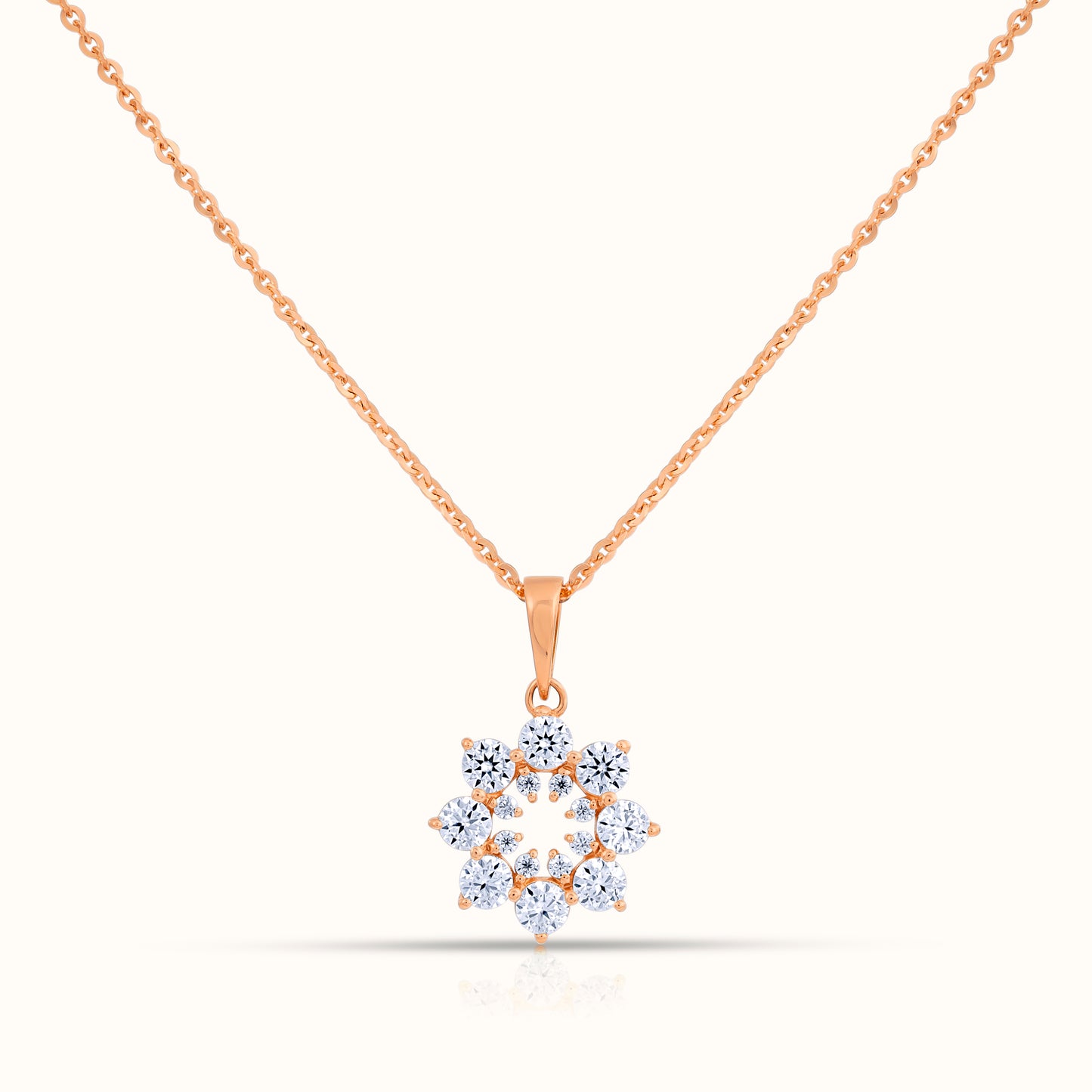 Petite Snowflake Natural Diamond Necklace - AVIR New York