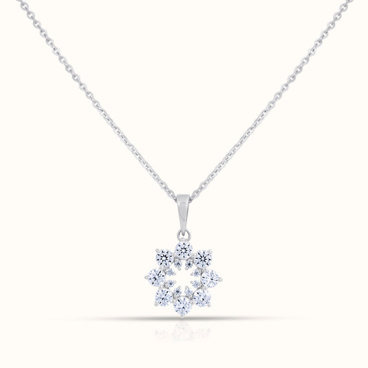 Petite Snowflake Natural Diamond Necklace - AVIR New York