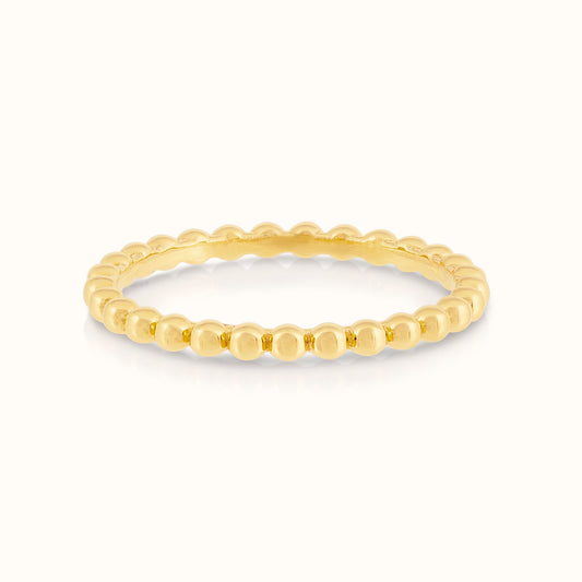 Gold Beaded Ring - AVIR New York