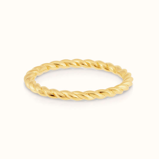 Gold Twist Ring - AVIR New York