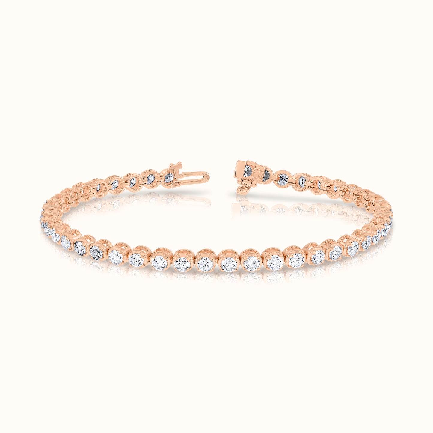 Lab Grown Diamond Buttercup Set Tennis Bracelet