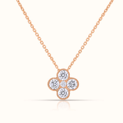 Lab Grown Diamond Clover Necklace