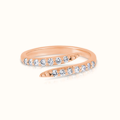 Open Wrap Lab Grown Diamond Ring