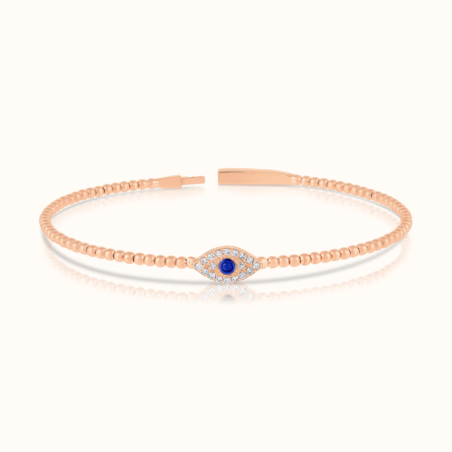 Evil Eye Lab Grown Diamond Pendant & Bangle Set