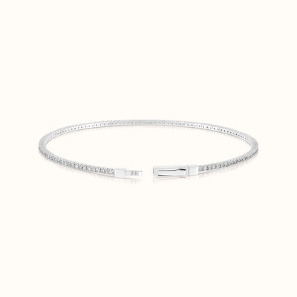 Flexible Lab Grown Diamond Tennis Bangle