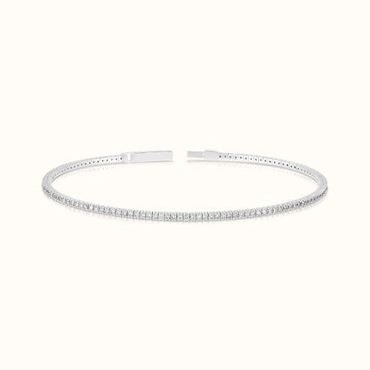 Flexible Lab Grown Diamond Tennis Bangle