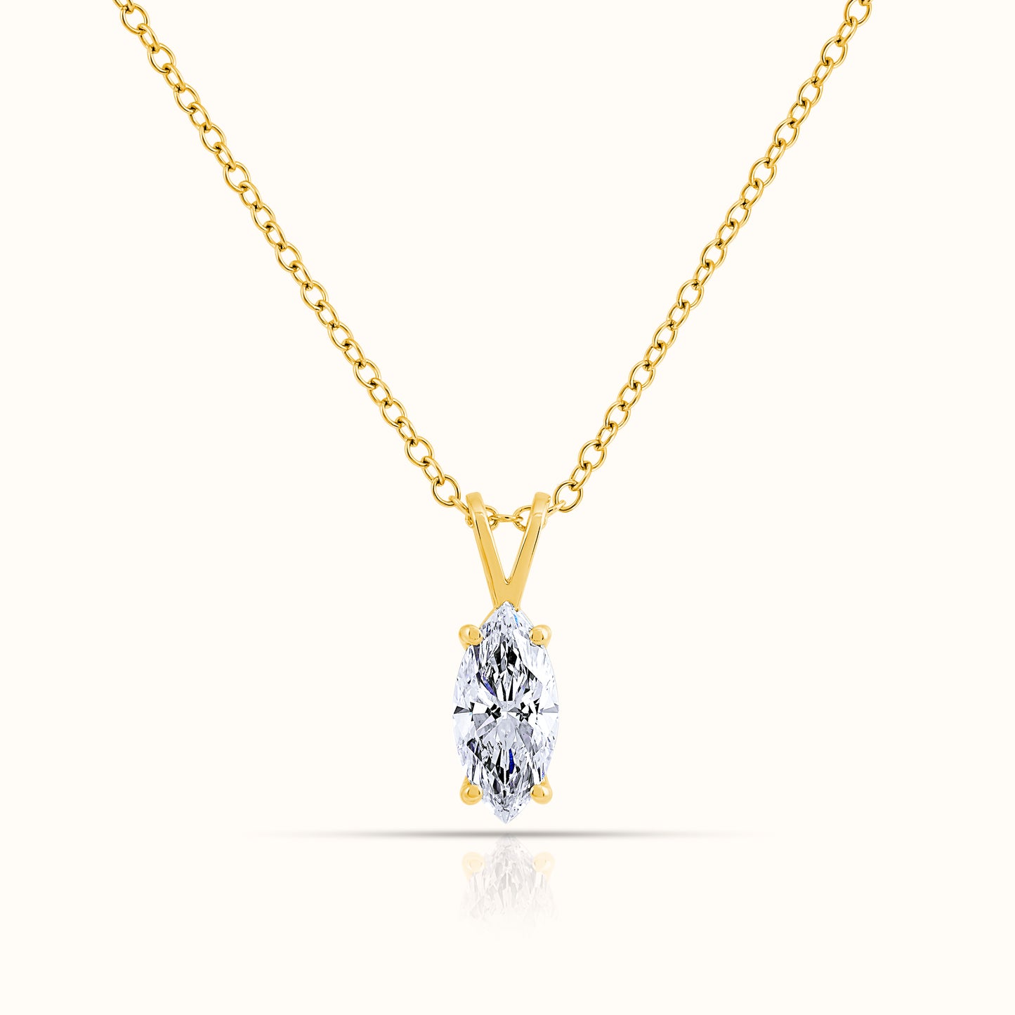 Solitaire Marquise Lab Grown Diamond Signature Set
