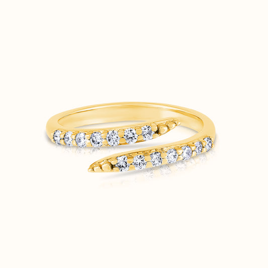 Open Wrap Lab Grown Diamond Ring