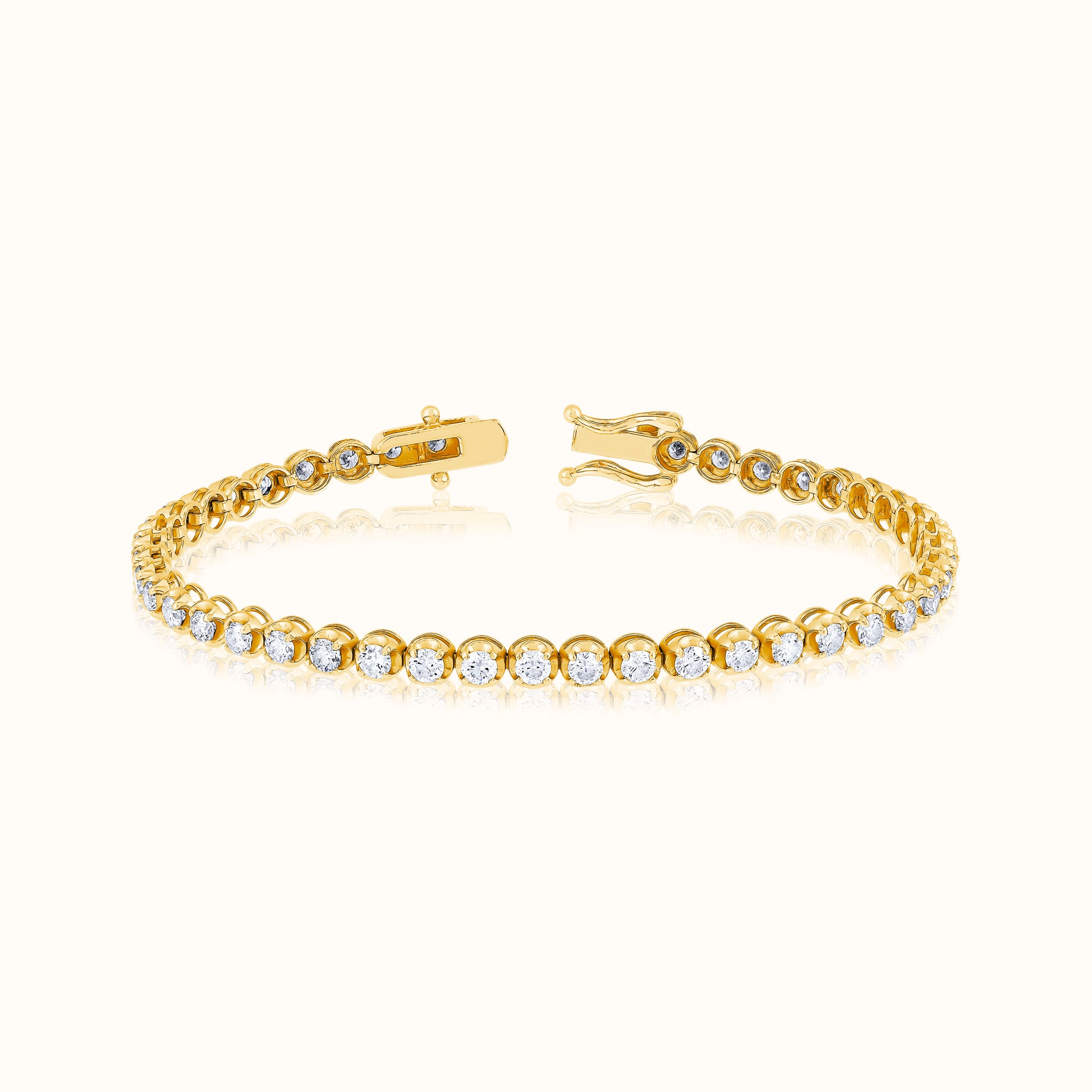 Lab Grown Diamond Buttercup Set Tennis Bracelet - AVIR New York